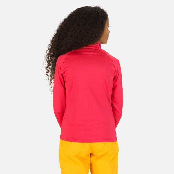 Rossignol GIRL 1/2 ZIP WARM STRETCH Юношески пуловер, розово, Veľkosť 10