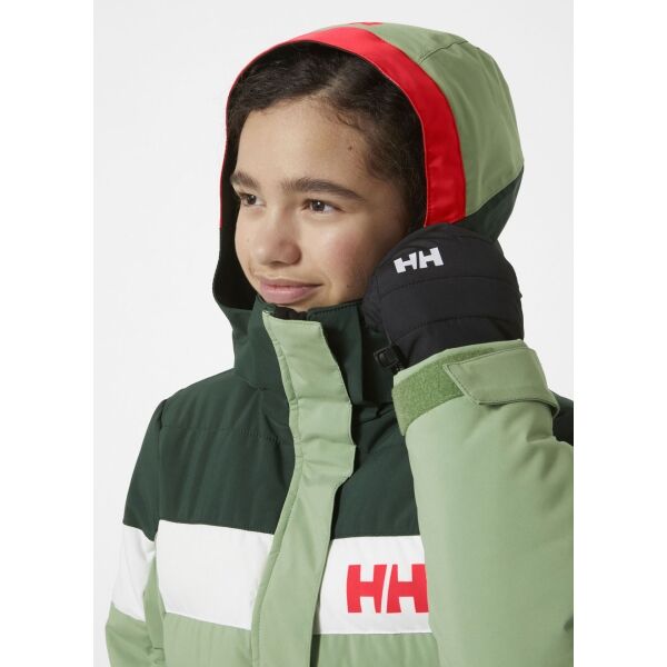 Helly Hansen JR DIAMOND JACKET Момичешко ски яке, зелено, Veľkosť 16