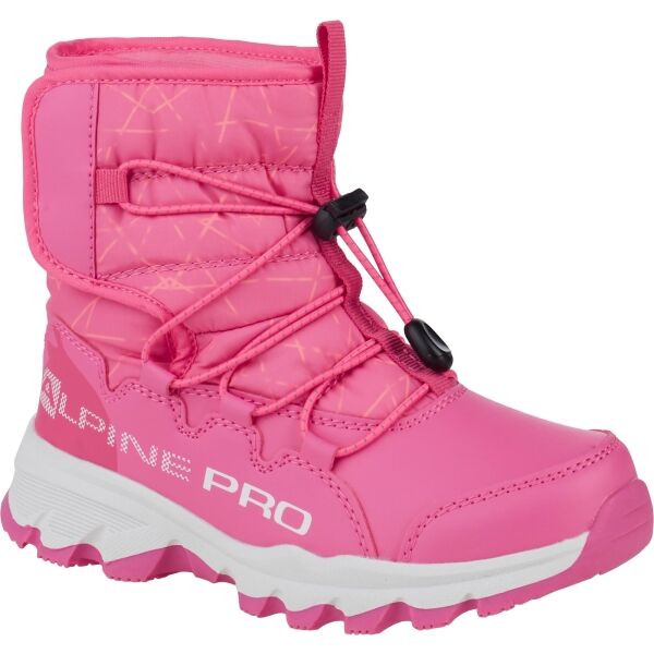 ALPINE PRO ELPOCO Gyerek téli cipő, rózsaszín, méret 28