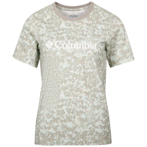 Columbia NORTH CASCADES™ PRINTED TEE Női póló, világoszöld, méret L