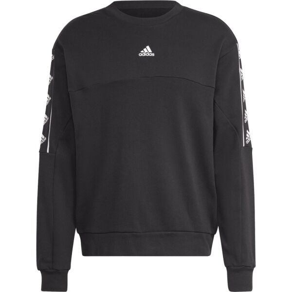 adidas BL SWT Férfi pulóver, fekete, méret XL
