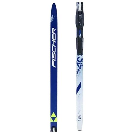 Fischer SUMMIT CROWN BLUE EF + TOUR STEP-IN IFP - Cross country skis with climbing skins