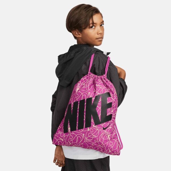 Nike KIDS' DRAWSTRING BAG Детска спортна мешка, розово, Veľkosť Os