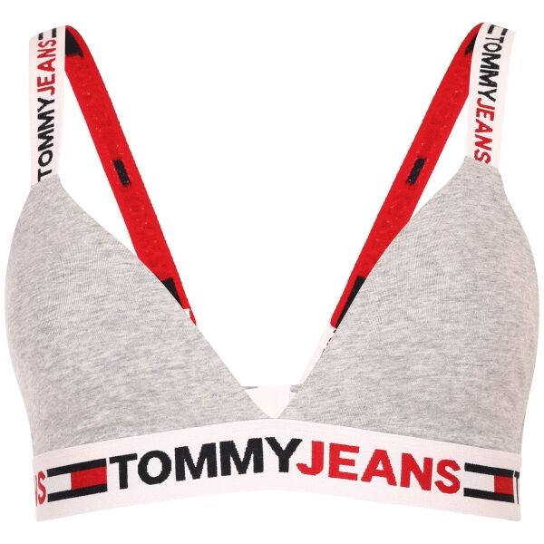 Tommy Hilfiger TOMMY JEANS ID-UNLINED TRIANGLE Дамско спортно бюстие, сиво, размер
