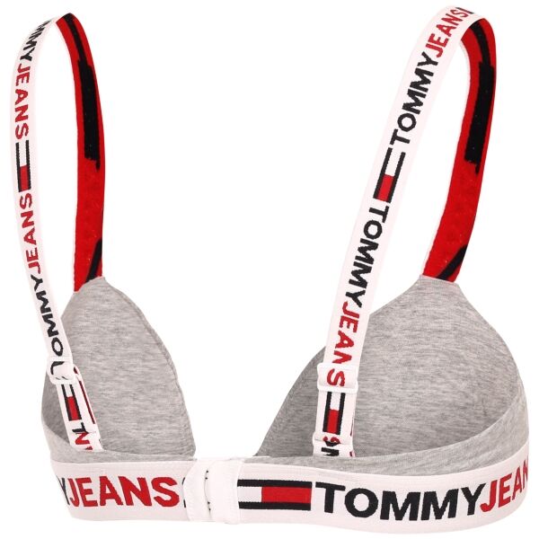 Tommy Hilfiger TOMMY JEANS ID-UNLINED TRIANGLE Дамско спортно бюстие, сиво, Veľkosť M