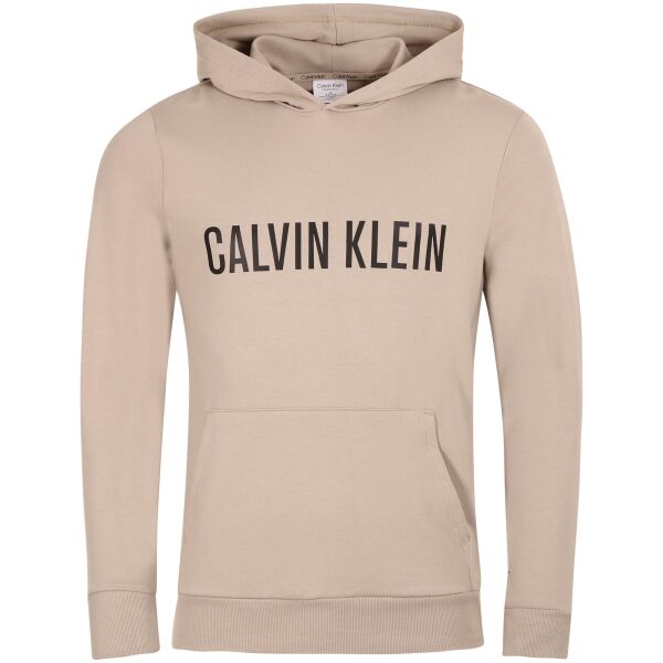 Calvin Klein INTENSE POWER LOUNGE-L/S HOODIE Férfi pulóver, bézs, méret S
