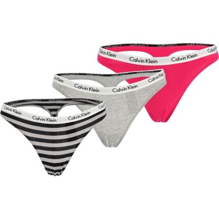 Calvin Klein 3PK THONG - Damen Unterhose