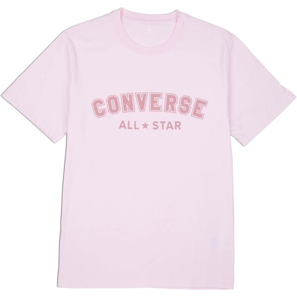 Converse CLASSIC FIT ALL STAR SINGLE SCREEN PRINT TEE Uniszex póló, rózsaszín, méret XS