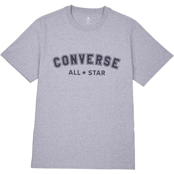 Converse CLASSIC FIT ALL STAR SINGLE SCREEN PRINT TEE Uniszex póló, szürke, méret L