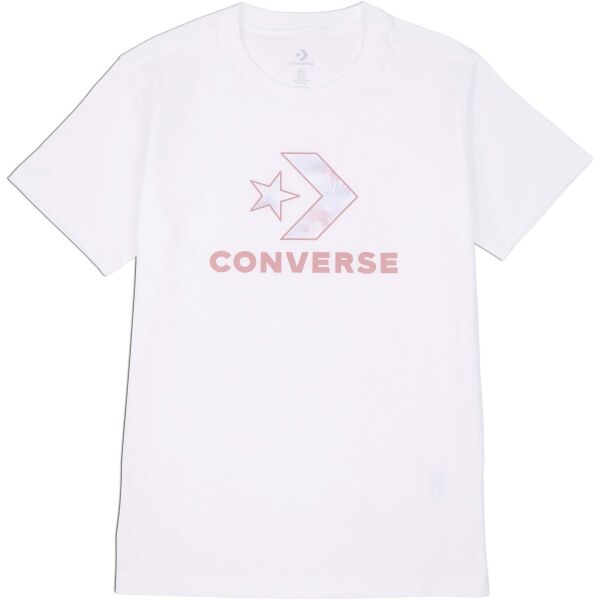 Converse SEASONAL STAR CHEVRON SS TEE Дамска тениска, бяло, размер