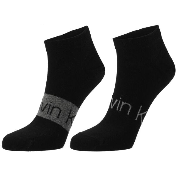 Calvin Klein SNEAKER 2P Férfi zokni, fekete, méret 39 - 42