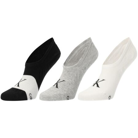 Calvin Klein FOOTIE HIGH CUT 3P - Дамски чорапи