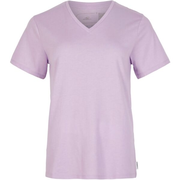 O'Neill ESSENTIALS V-NECK T-SHIRT Дамска тениска, лилаво, Veľkosť XS