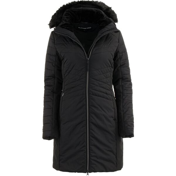 ALPINE PRO CERHA Női kabát, fekete, méret XL