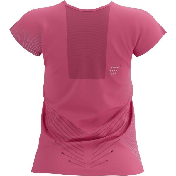 Compressport PERFORMANCE SS TSHIRT W Дамска тениска за бягане, розово, Veľkosť S