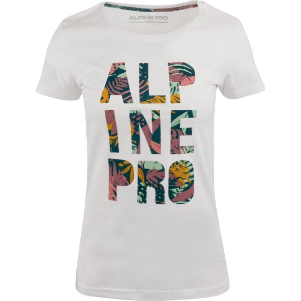 ALPINE PRO EFECTA Дамска тениска, бяло, размер