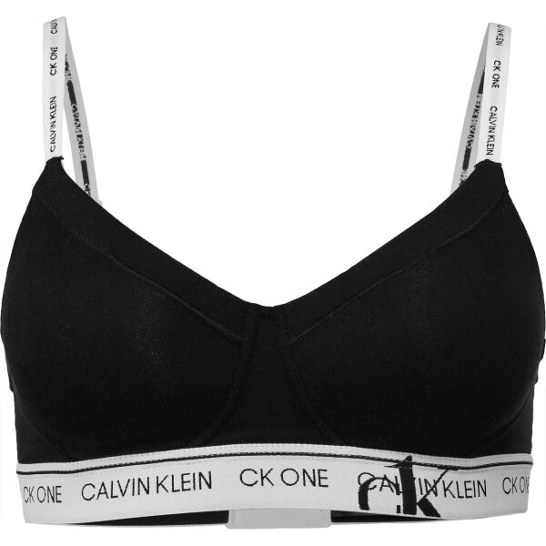 Calvin Klein FADED GLORY-LGHT LINED BRALETTE Дамско спортно бюстие, черно, размер