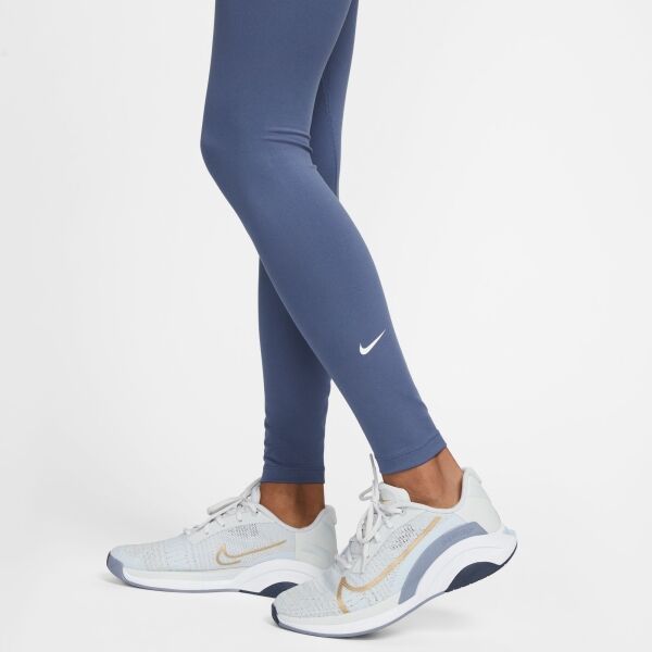Nike ONE DF MR TGT W Damen Sportleggings, Hellblau, Größe L
