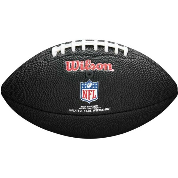Wilson MINI NFL TEAM SOFT TOUCH FB BL DT Топка за американски футбол, черно, Veľkosť Os