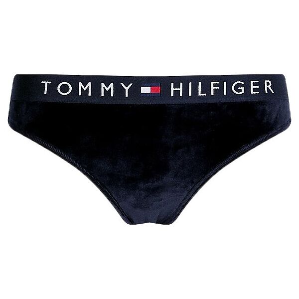 Tommy Hilfiger VEL-BIKINI VELOUR Női fehérnemű, fekete, méret M
