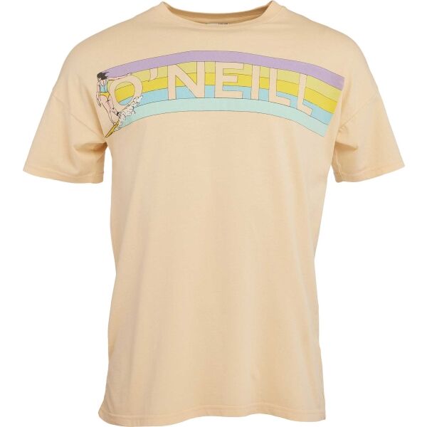 O'Neill CONNECTIVE GRAPHIC LONG TSHIRT Damenshirt, Beige, Größe XL