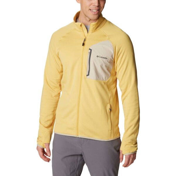 Columbia TRIPLE CANYON FULL ZIP Herren Sweatshirt, Gelb, Größe XL