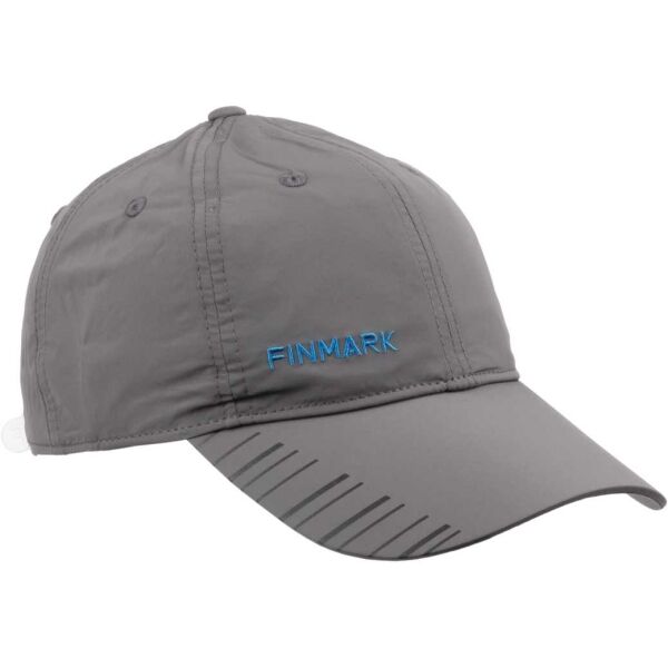 Finmark SUMMER CAP Лятна спортна шапка, сиво, Veľkosť UNI