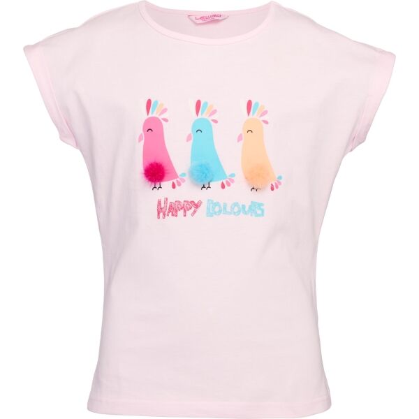 Lewro YUSTINA Тениска за момичета, розово, размер