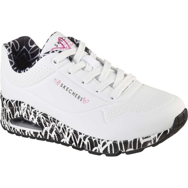 Skechers UNO - LOVING LOVE Дамски обувки за свободното време, бяло, veľkosť 38