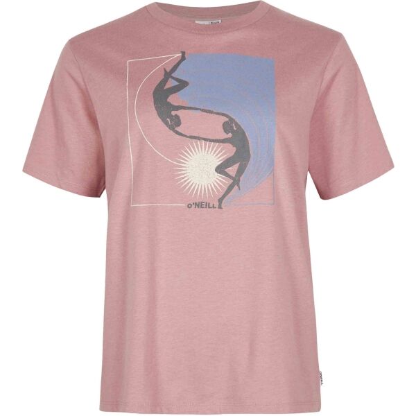 O'Neill ALLORA GRAPHIC T-SHIRT Дамска тениска, розово, размер