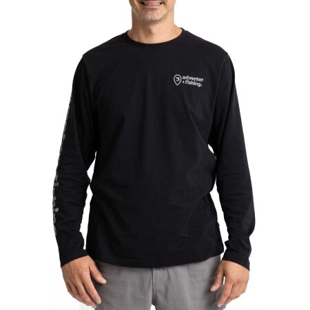 ADVENTER & FISHING COTTON SHIRT BLACK - Herrenshirt