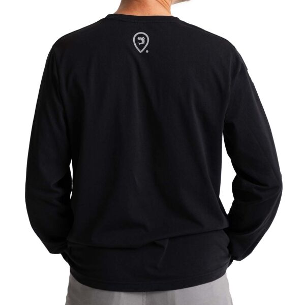 ADVENTER & FISHING COTTON SHIRT BLACK Herrenshirt, Schwarz, Größe XL