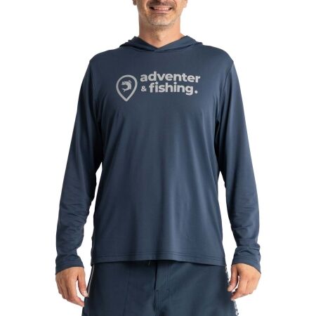 ADVENTER & FISHING UV HOODIE ORIGINAL ADVENTER - Pánske funkčné hooded UV tričko