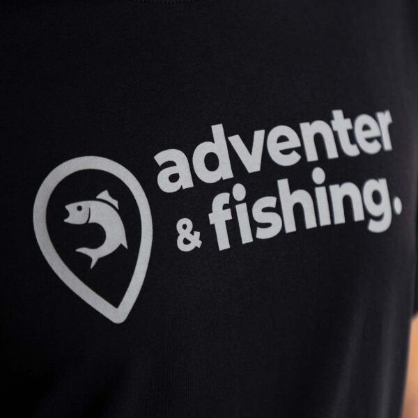 ADVENTER & FISHING COTTON SHIRT BLACK Herrenshirt, Schwarz, Größe M