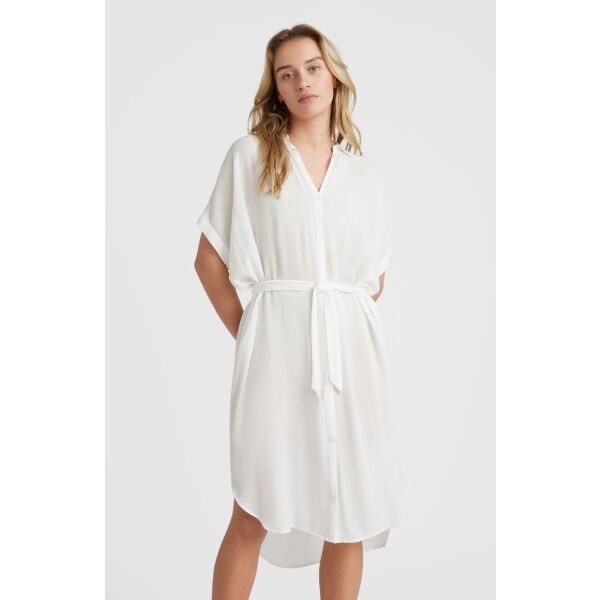 O'Neill CALI BEACH SHIRT DRESS Дамска рокля, бяло, Veľkosť XS