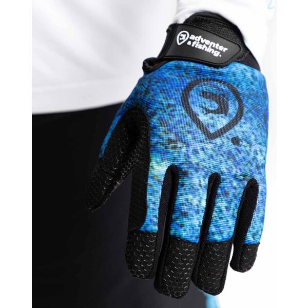 ADVENTER & FISHING BLUEFIN TREVALLY LONG Unisex-Handschuhe Für Die Hochseefischerei, Blau, Größe L/XL
