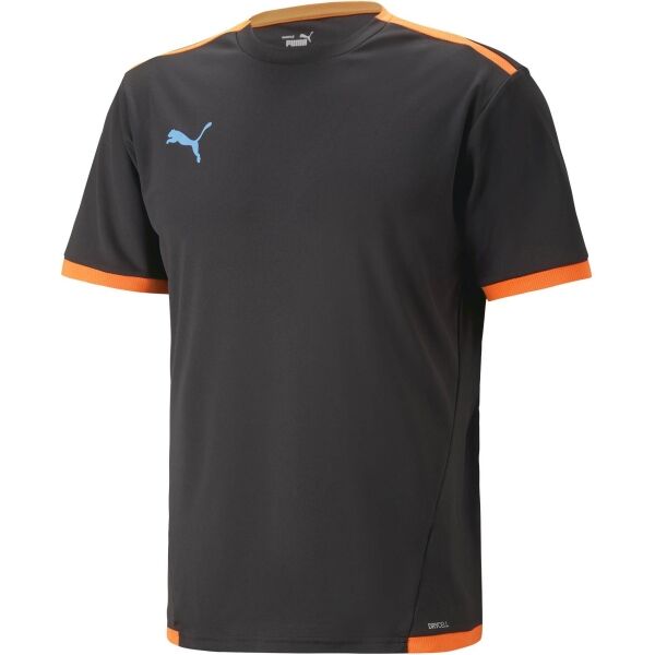 Puma TEAM LIGA JERSEY Férfi futballpóló, fekete, méret L