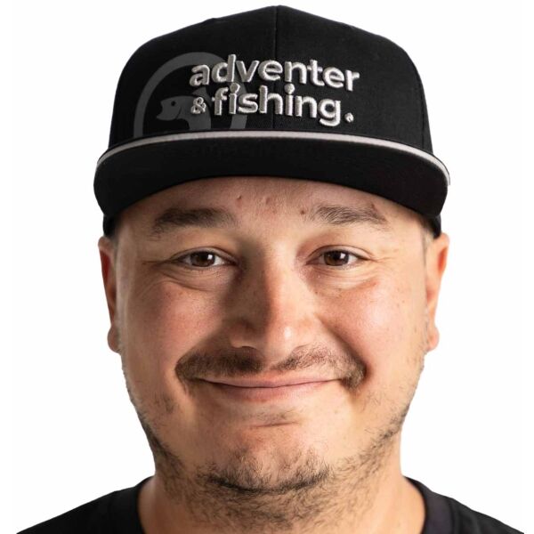 ADVENTER & FISHING STRAIGHT CAP Baseball Sapka, Fekete, Veľkosť UNI