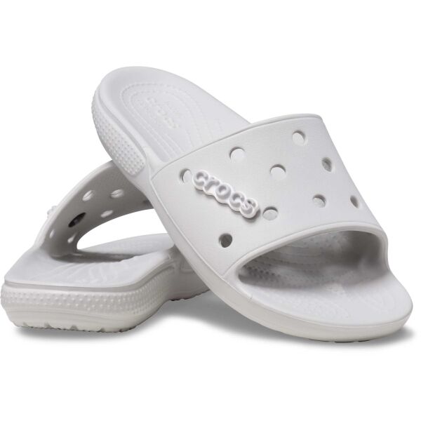 Crocs CLASSIC CROCS SLIDE Unisex Pantoffeln, Grau, Größe 37/38