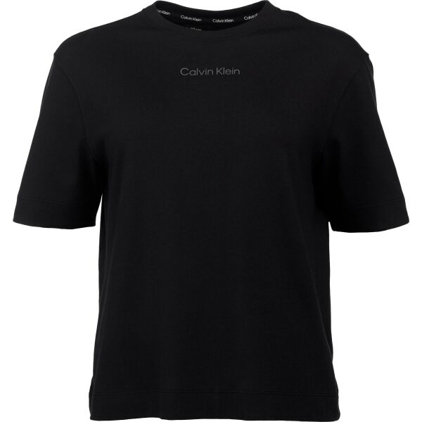 Calvin Klein ESSENTIALS PW SS Női póló, fekete, méret L