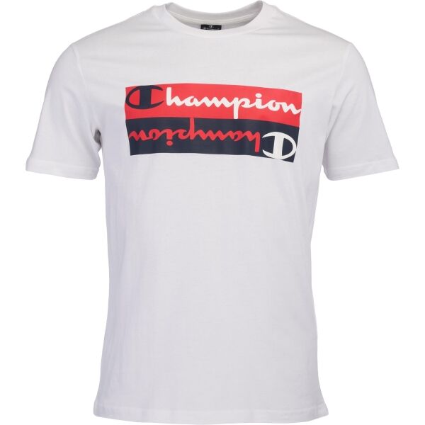 Champion GRAPHIC SHOP AUTHENTIC CREWNECK T-SHIRT Férfi póló, fehér, méret S