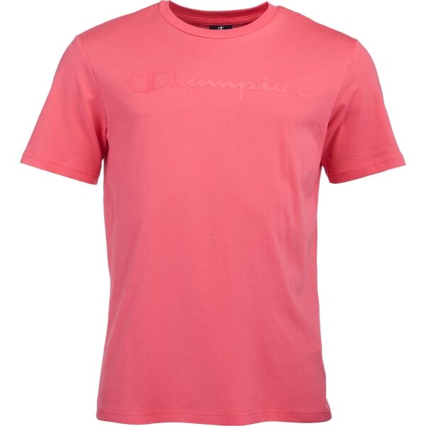 Champion AMERICAN CLASSICS CREWNECK T-SHIRT Férfi póló, rózsaszín, méret S
