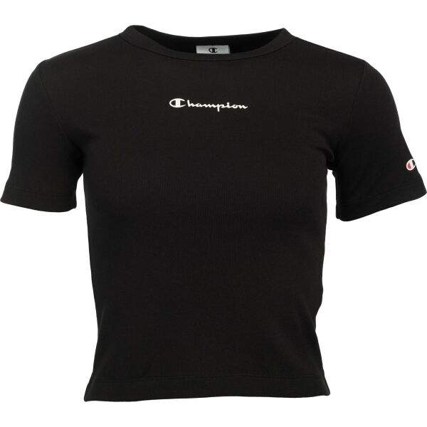 Champion AMERICAN CLASSICS CREWNECK T-SHIRT Дамска тениска, черно, размер