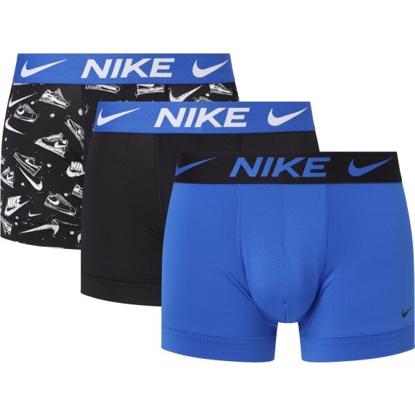 Nike DRI-FIT ES MICR TRUNK 3PK Férfi bokszeralsó, kék, méret L