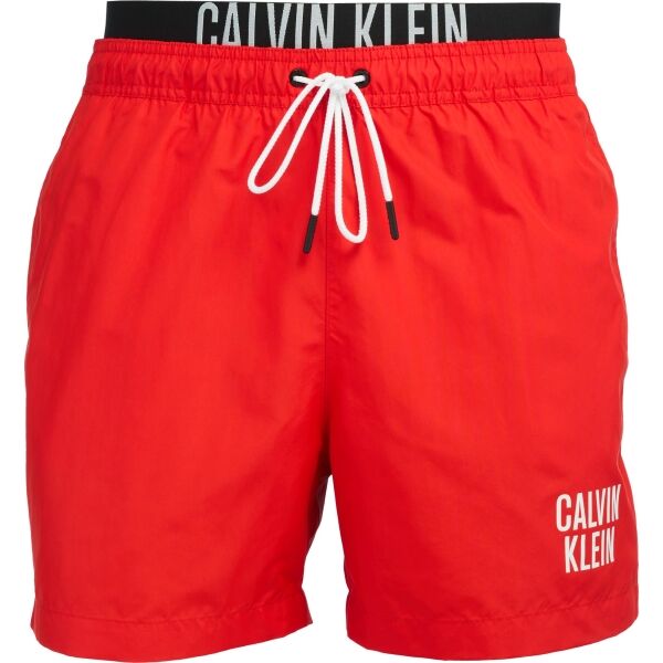 Calvin Klein INTENSE POWER-MEDIUM DOUBLE WB Férfi fürdőnadrág, piros, méret XL