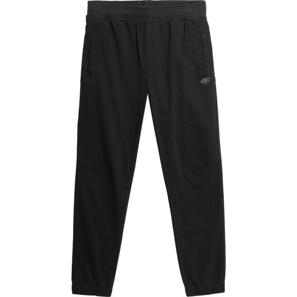 4F MEN´S TROUSERS Мъжки панталони, черно, veľkosť S