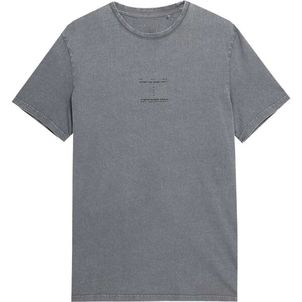 4F MEN´S T-SHIRT Мъжка тениска, сиво, Veľkosť M