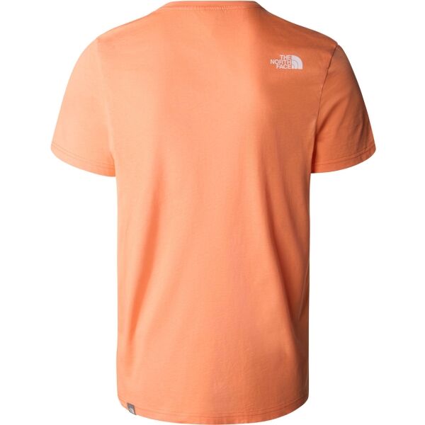 The North Face M S/S SIMPLE DOME TEE Мъжка тениска с къс ръкав, оранжево, Veľkosť XL