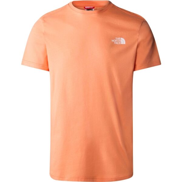 The North Face M S/S SIMPLE DOME TEE Мъжка тениска с къс ръкав, оранжево, Veľkosť XL