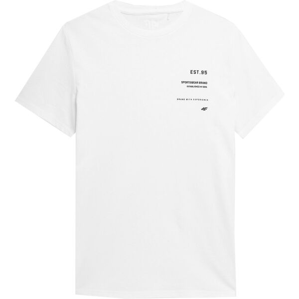 4F MEN´S T-SHIRT Férfi póló, fehér, méret M